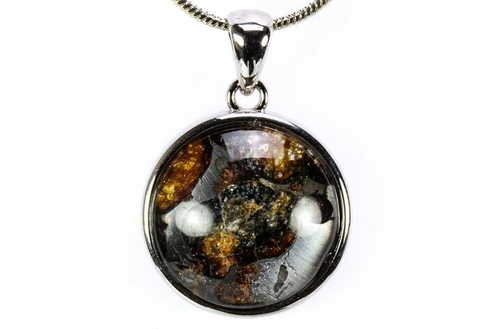 Seymchan Pallasite Meteorite Pendant - Russia #335524